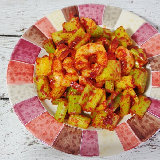 Stir Fried Celery and Prawns in Sambal Chilli Recipe Spring Tomorrow