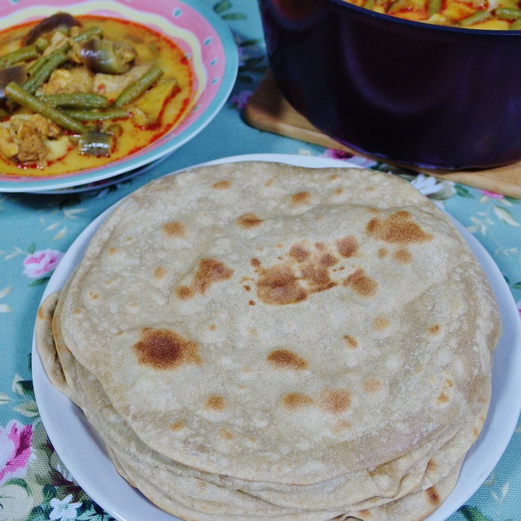 Chapati Recipe (served with Curry Chicken)  Spring Tomorrow