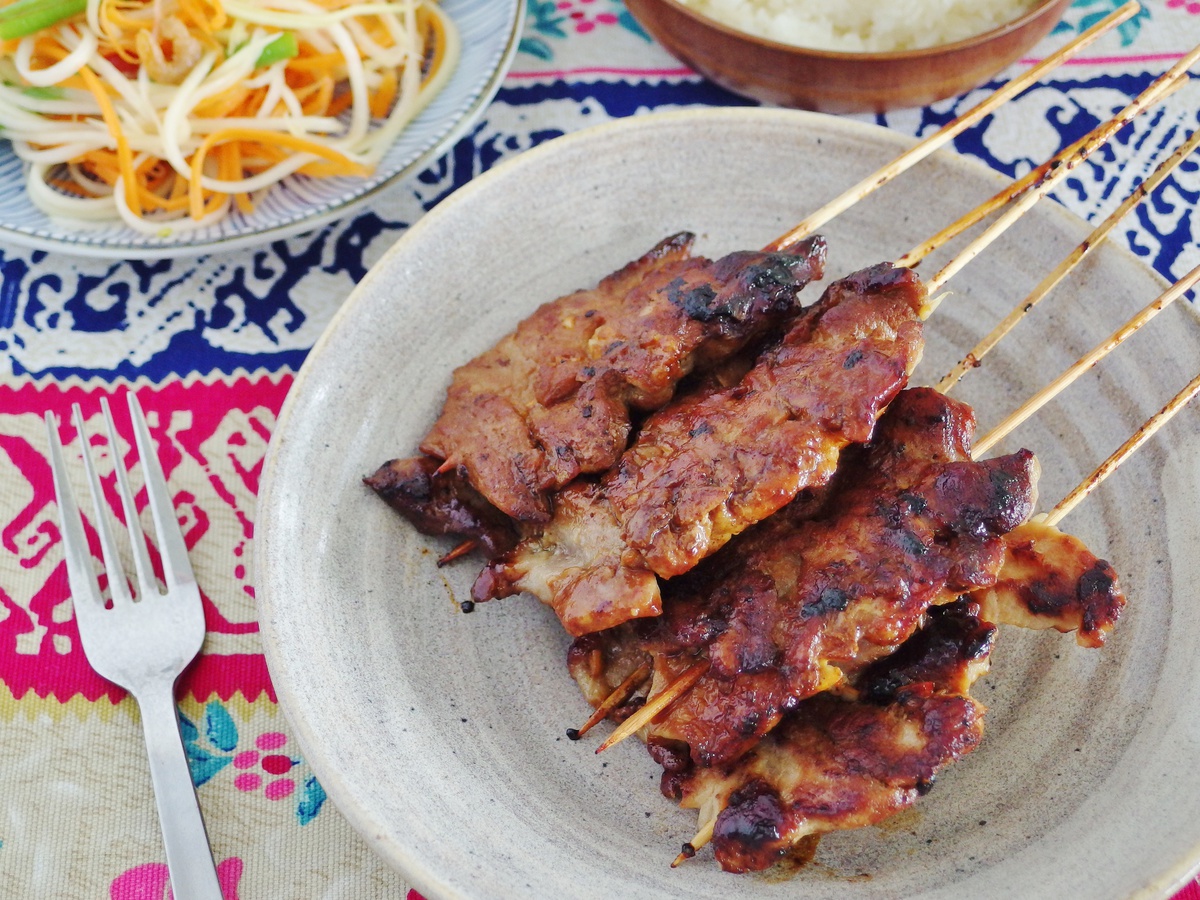 Moo Ping Recipe | Thai Grilled Pork Skewers